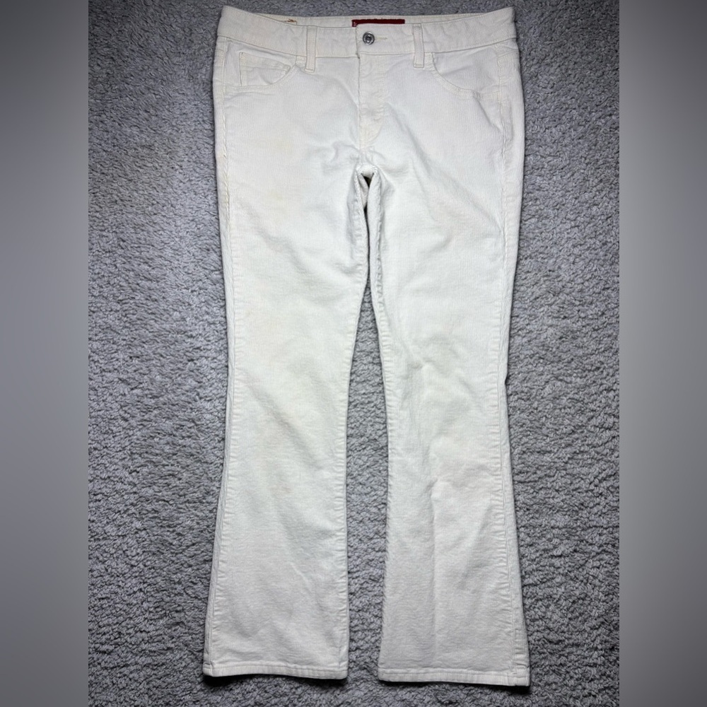 Vintage Levis Womens 11 Superlow Corduroy Stretch Flare Embroidered Pockets BOHO